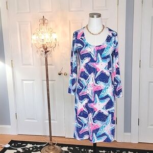 NWT, Lilly Pulitzer Beacon Dress in Indigo Star Struck, Never Worn